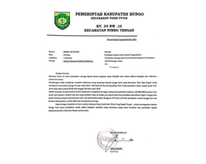 Ketua RT Setempat Proaktif, Layangkan Surat Bantuan untuk Korban Kebakaran di Perumahan Bungo Persada