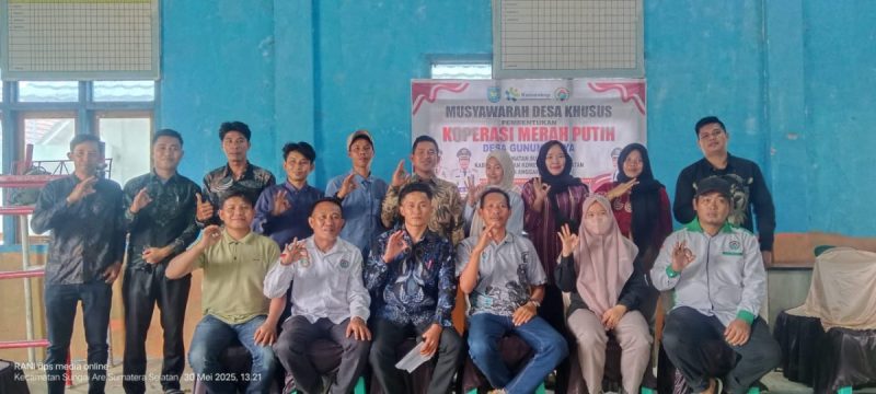 Menjalankan Instruksi Presiden Desa Guntung Jaya Adakan Musdesus Pembentukan Koperasi Merah Putih