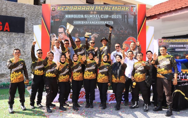 Polres OKU Selatan Raih Juara 1 Putri di Kejuaraan Menembak Kapolda Sumsel Cup 2025